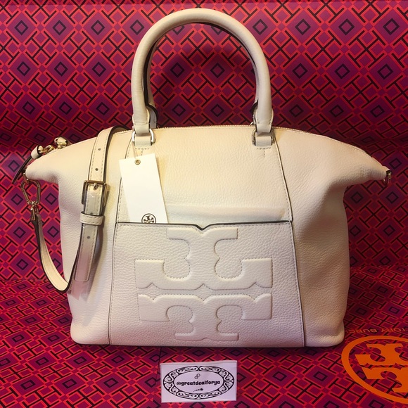 Tory Burch Handbags - Tory Burch Bombe T Medium Satchel